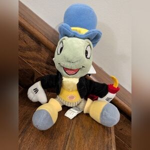 Disney Jiminy Cricket Plush Stuffed Toy. 9" Snap Toys